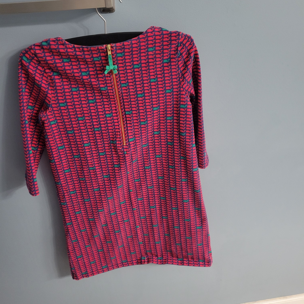 Vineyard Vines Red and Green Kids Casual Dress